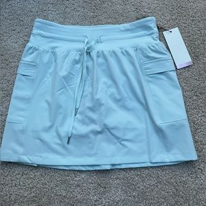 Light blue mini tennis skirt